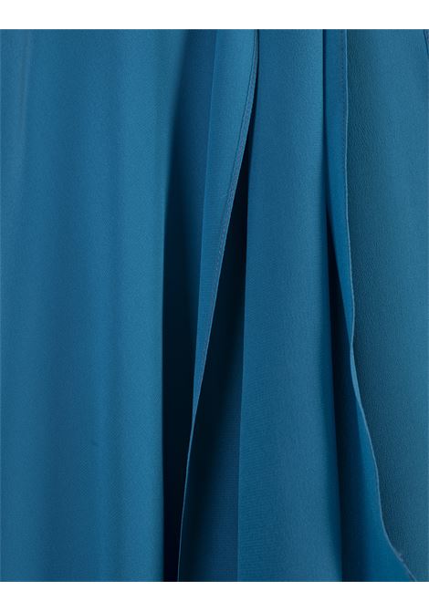 Abito Smanicato Lungo In Seta Blu GIANLUCA CAPANNOLO | 25EA476-4008649 TURQUOISE